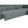 ECKSOFA in Feincord Anthrazit  280/205 cm  - Anthrazit/Schwarz, Design, Textil/Metall (280/205cm) - Xora