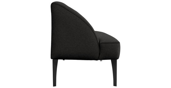 SITZBANK in Textil Anthrazit, Dunkelgrau  - Dunkelgrau/Anthrazit, KONVENTIONELL, Textil/Metall (237/85/72cm) - Moderano