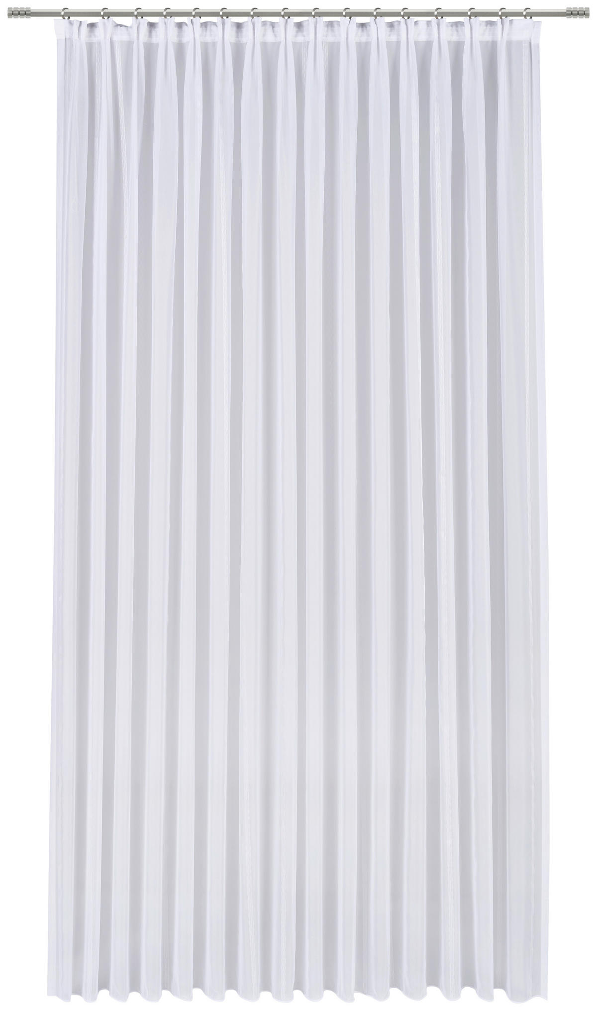 FERTIGSTORE  halbtransparent   300/245 cm  - Weiß, Basics, Textil (300/245cm) - Esposa