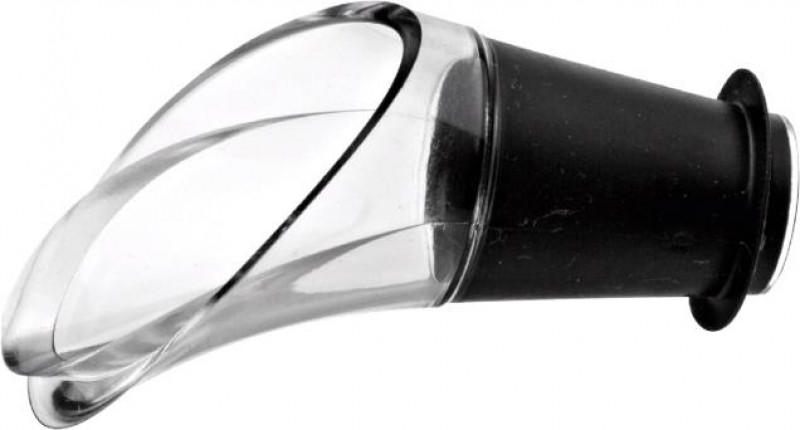 IZLIVNIK ZA VINO - črna/prozorno, Basics, umetna masa (10.5/16/3.4cm) - Vacu Vin