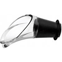 LIJEVAK ZA POSLUŽIVANJE VINA    - prozirno/crna, Basics, plastika (10.5/16/3.4cm) - Vacu Vin