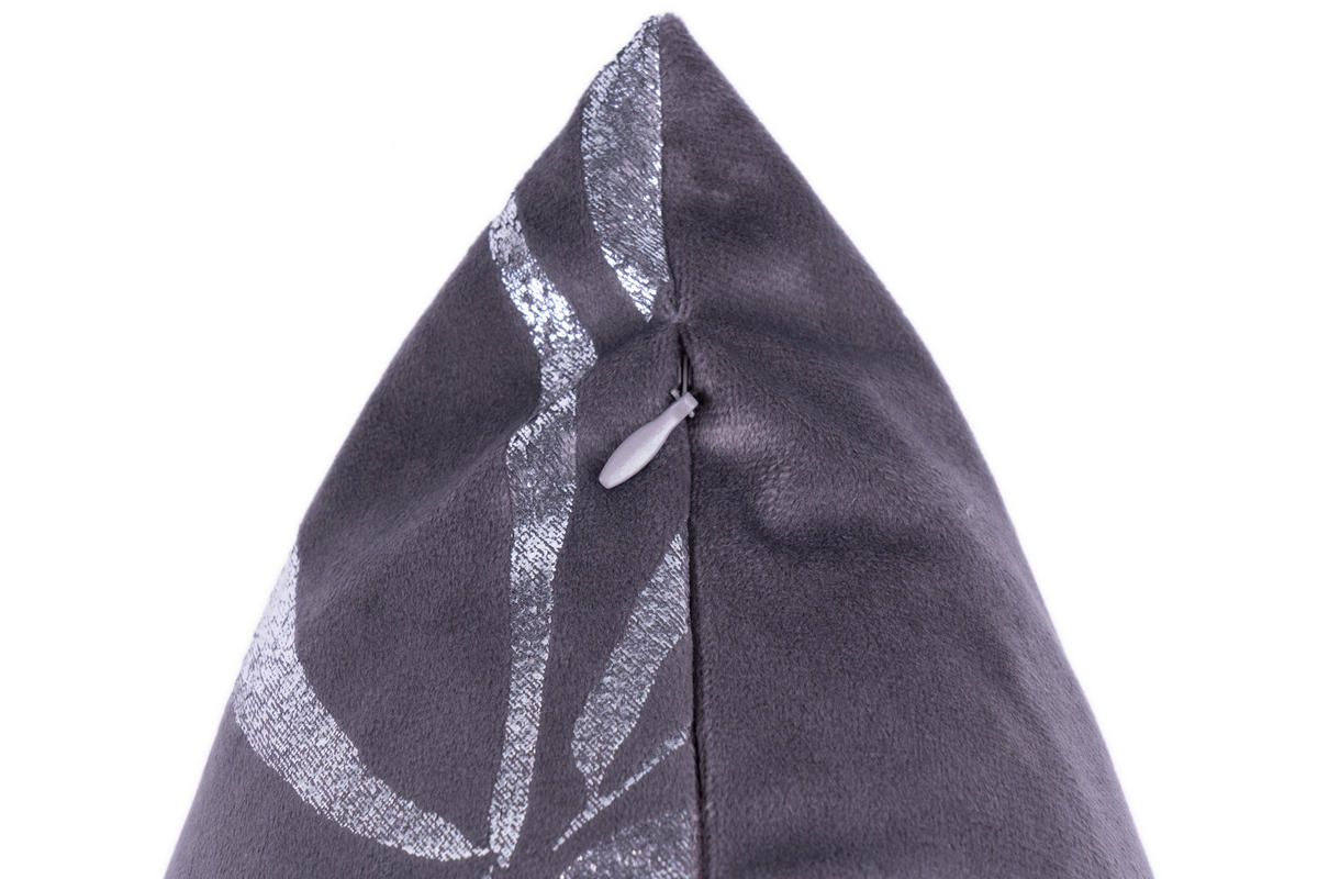 SADA DEKORAČNÝCH VANKÚŠOV 30x45/50x45 cm - grafitová/strieborná, Konventionell, textil (30x45/50x45cm)