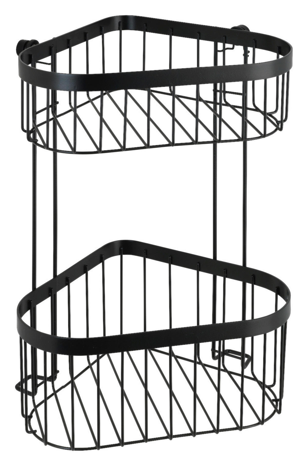 DUSCHKORB - Schwarz, Basics, Metall (24/33/19cm) - Wenko