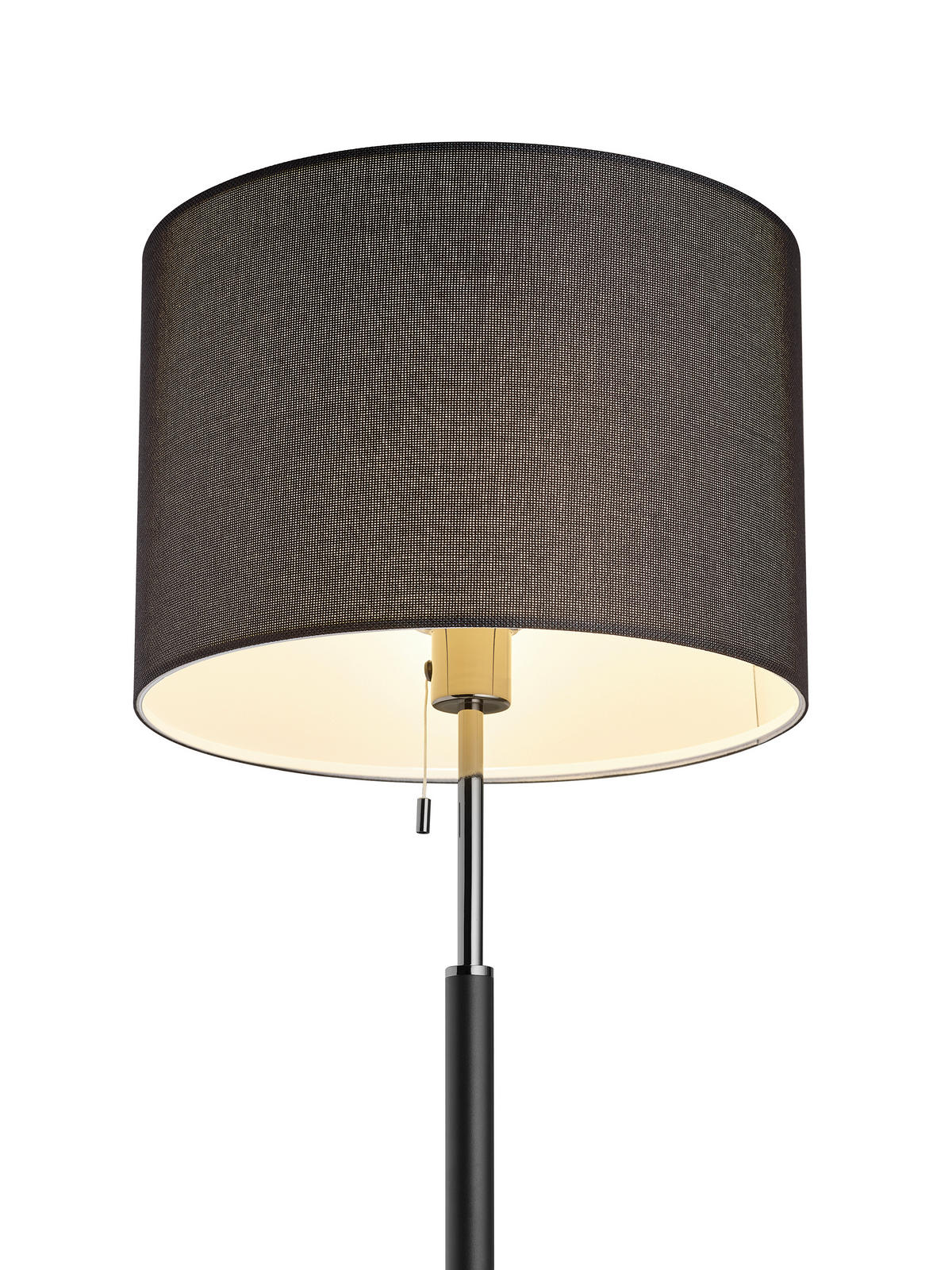 STEHLEUCHTE 35.5/160.3 cm    - Chromfarben/Schwarz, KONVENTIONELL, Metall (35.5/160.3cm) - Helestra