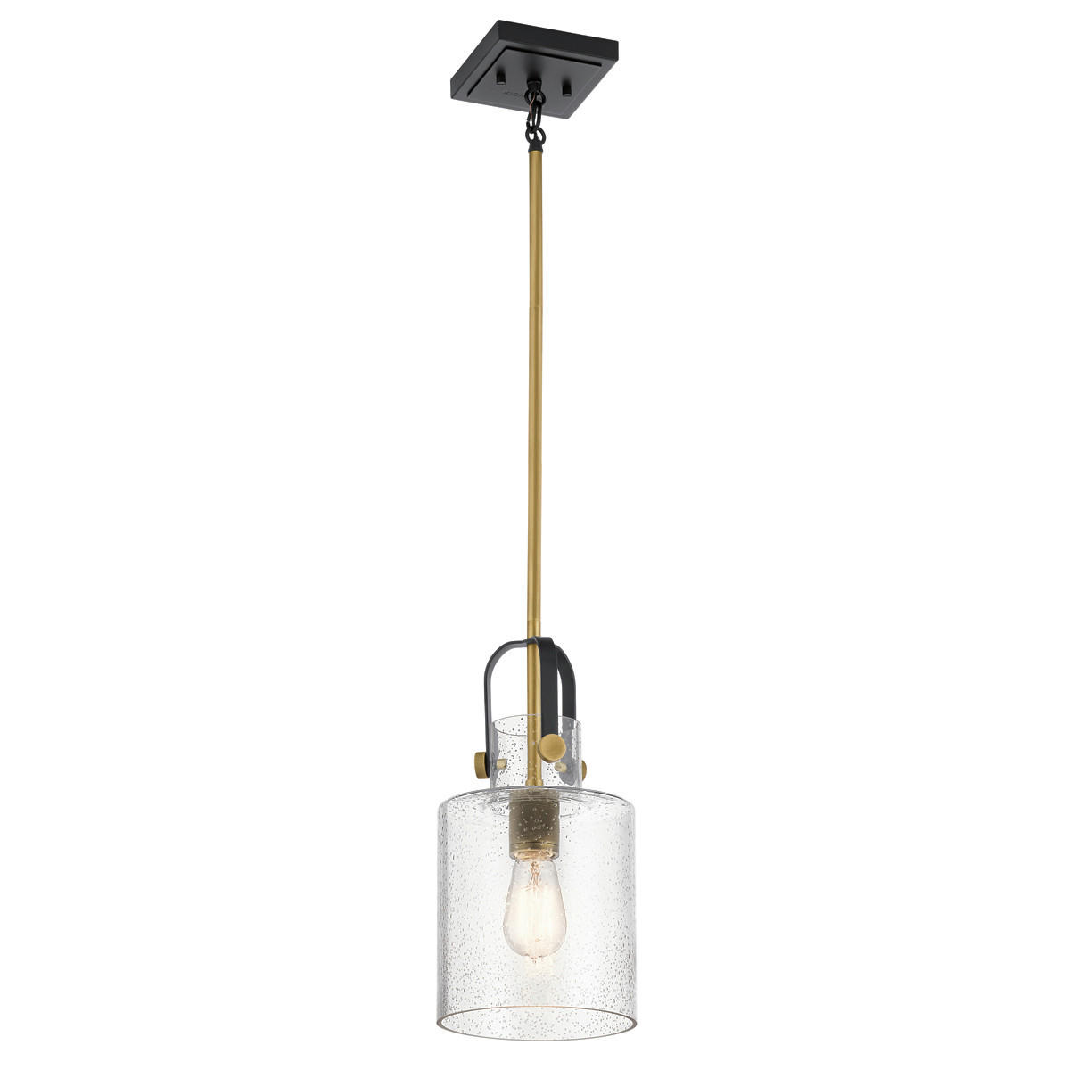 HÄNGELEUCHTE 18/65.4 cm  - Messingfarben, KONVENTIONELL, Glas/Metall (18/65.4cm) - Elstead Lighting