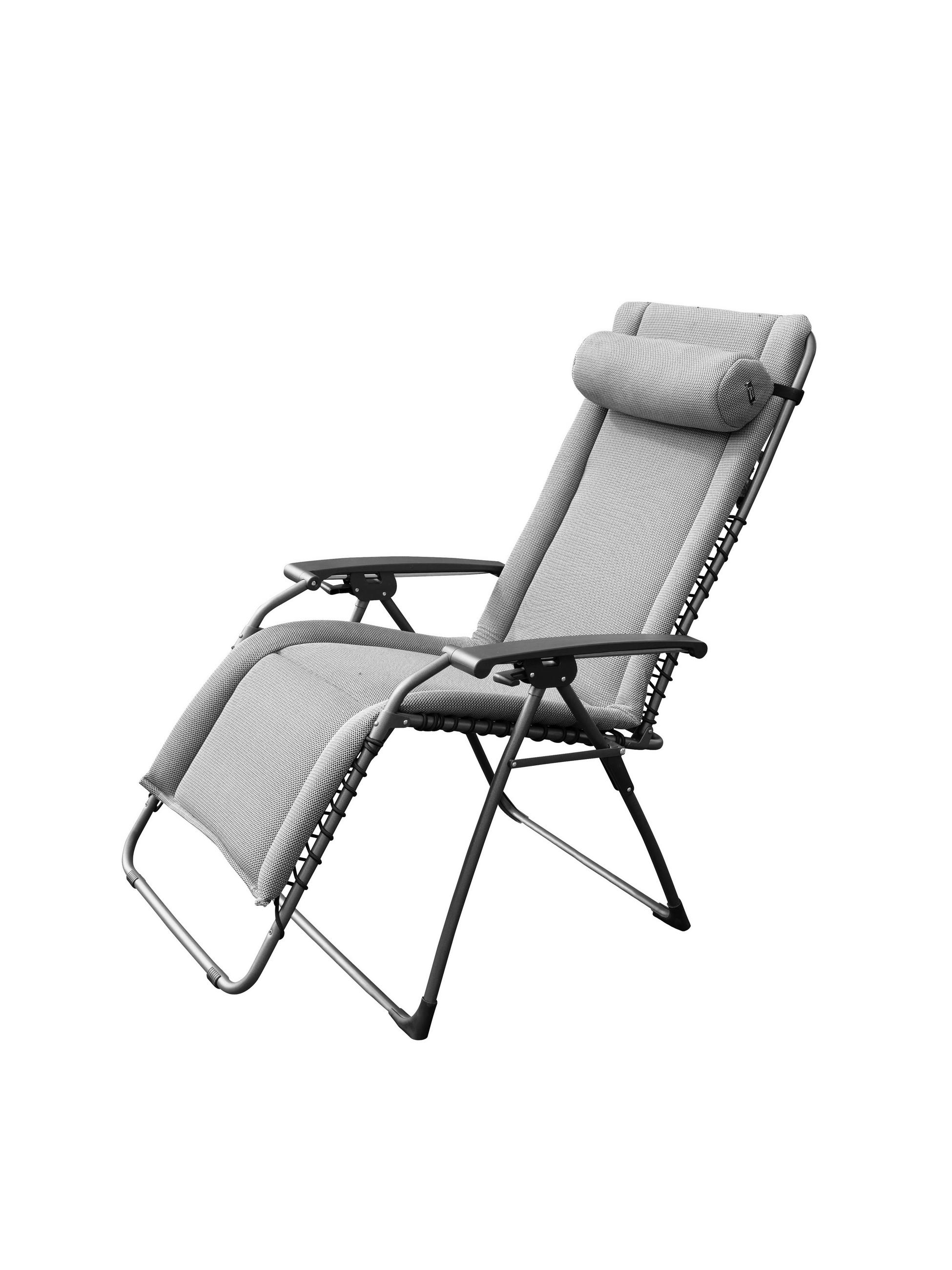 GARTEN-RELAXSESSEL 73/111/55 cm  - Anthrazit/Grau, KONVENTIONELL, Kunststoff/Textil (73/111/55cm)