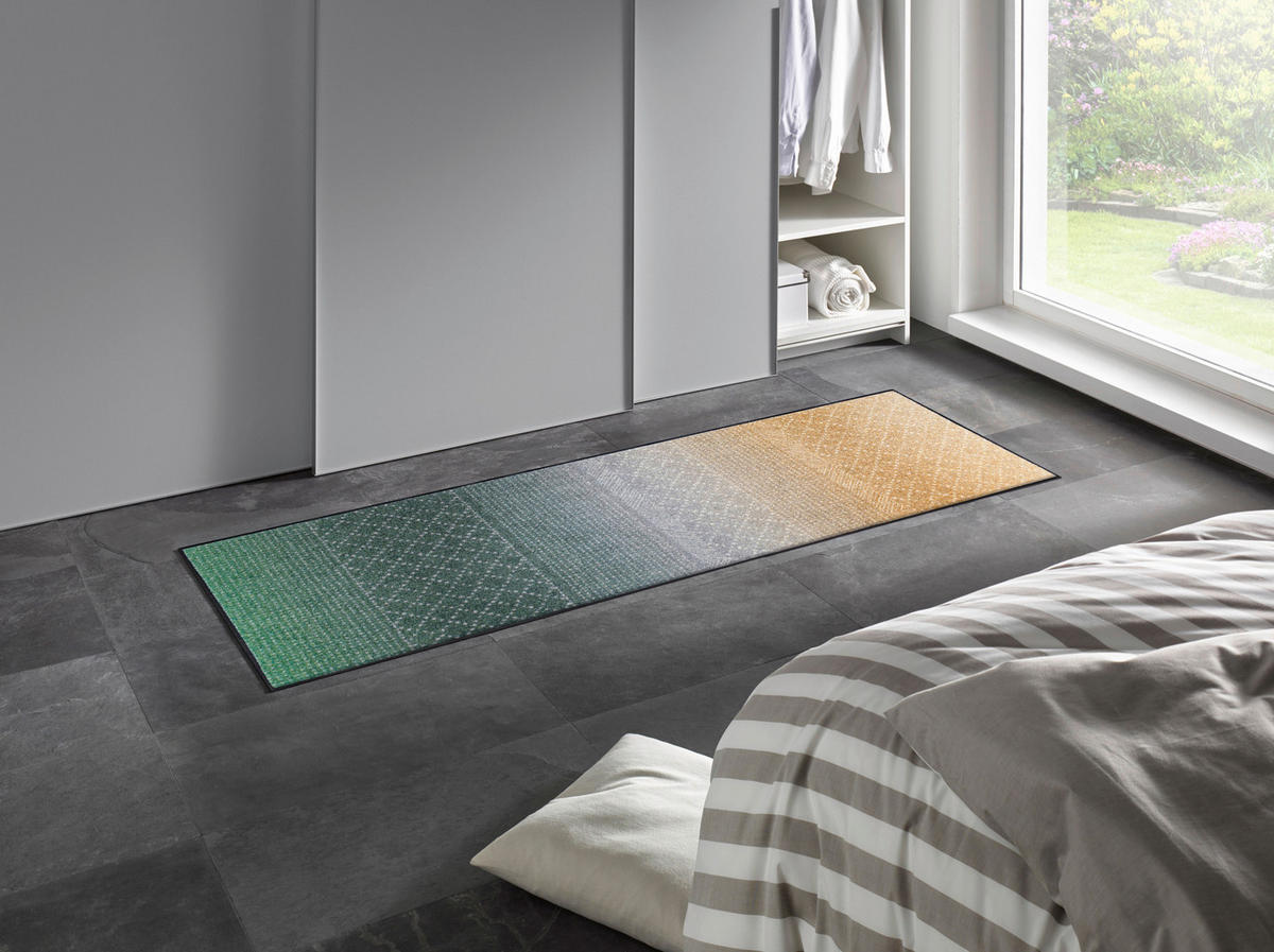 STAZA 60/180 cm   siva, zelena, bež  Green Desert  - siva/zelena, Design, tekstil/plastika (60/180cm) - wash+dry