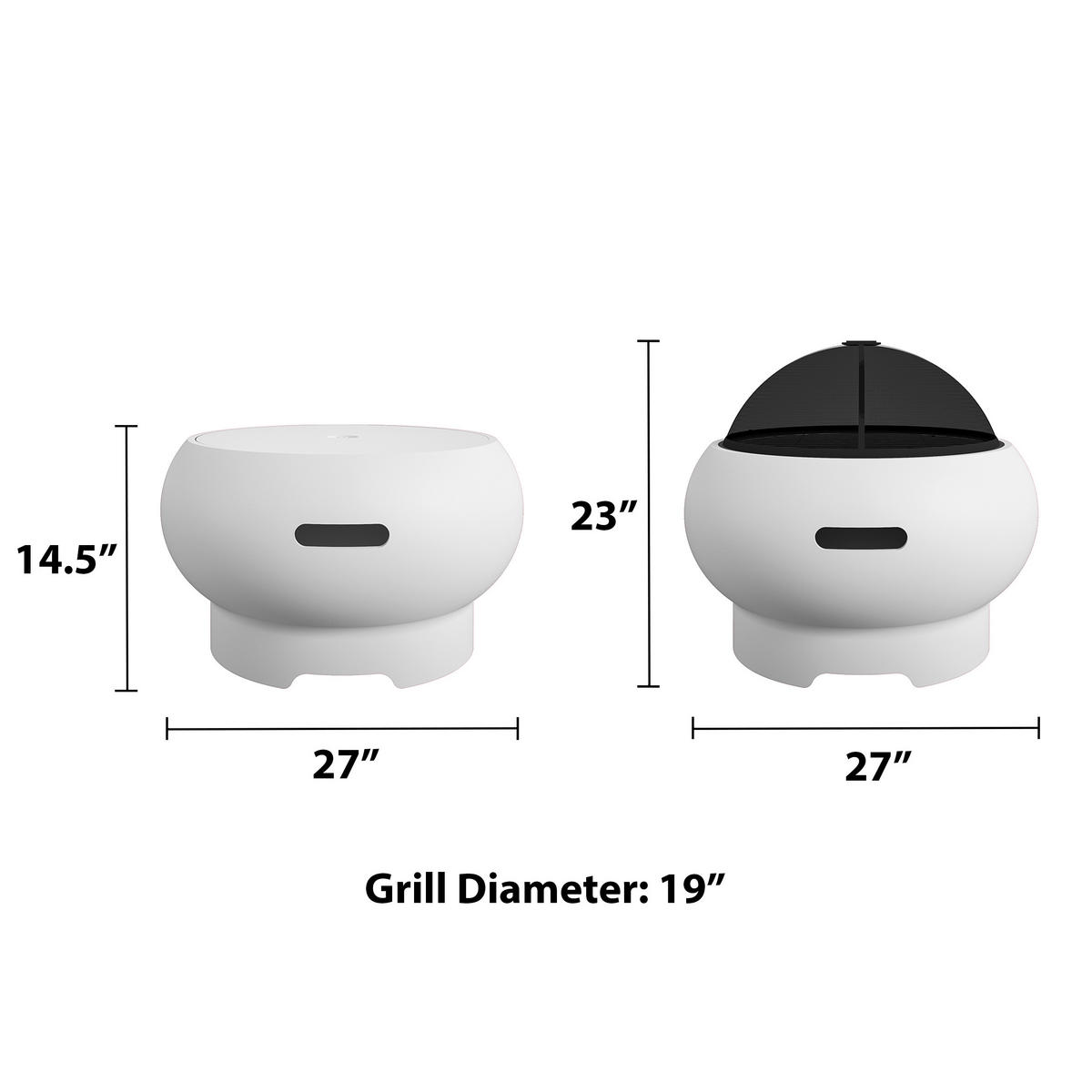 FEUERSTELLE NG  - Weiß, Design, Keramik (69/37cm) - MID.YOU