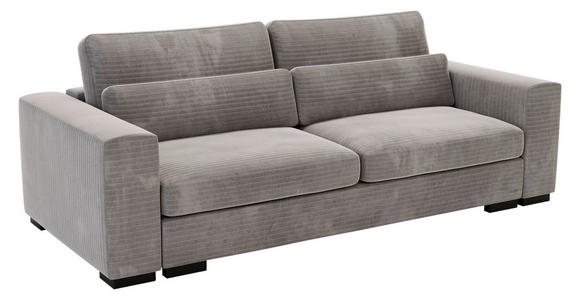 SCHLAFSOFA Flachgewebe Taupe - Taupe/Schwarz, KONVENTIONELL, Kunststoff/Textil (236/78/114cm) - Carryhome