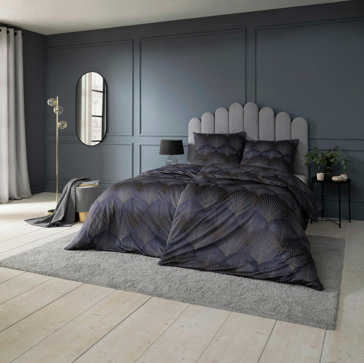 BETTWÄSCHE Satin 140/200 cm  - Aubergine, Design, Textil (140/200cm) - Estella