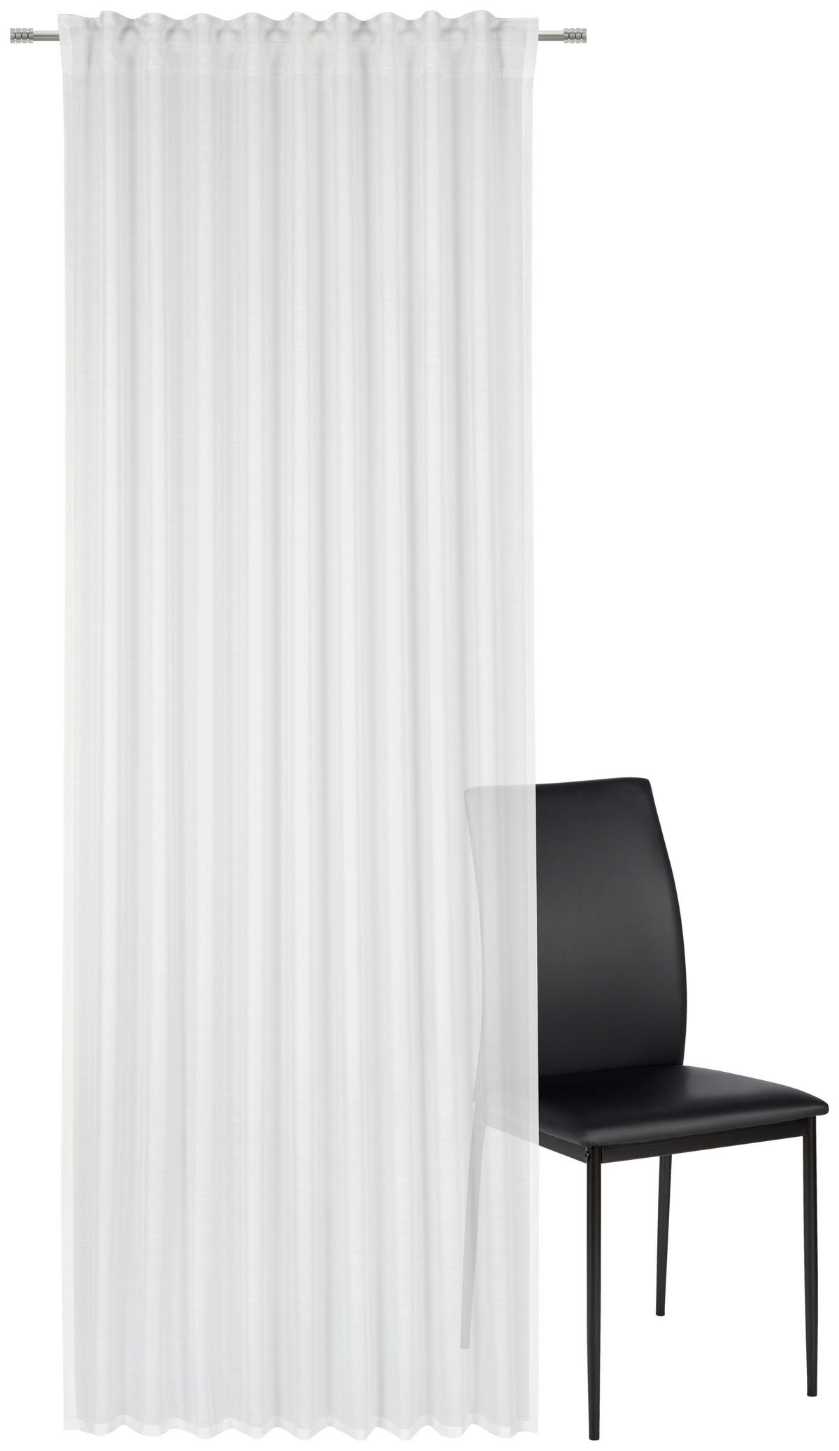 HOTOVÝ ZÁVES, priehľadné, 135/245 cm - krémová, Basics, textil (135/245cm) - Esposa