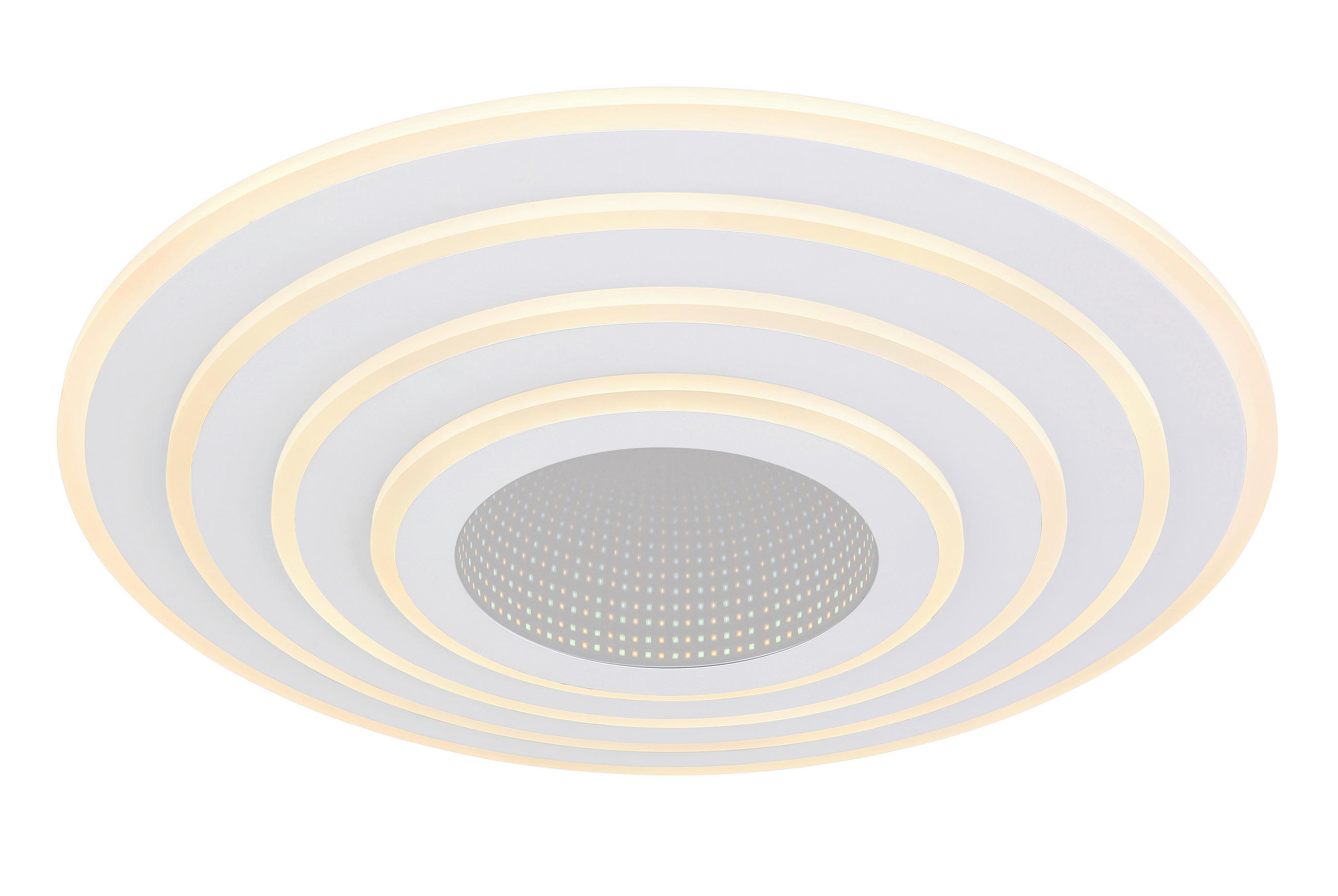 LED-DECKENLEUCHTE  Smart 42/6.7 cm   - Opal/Weiß, Kunststoff/Metall (42/6.7cm) - Globo