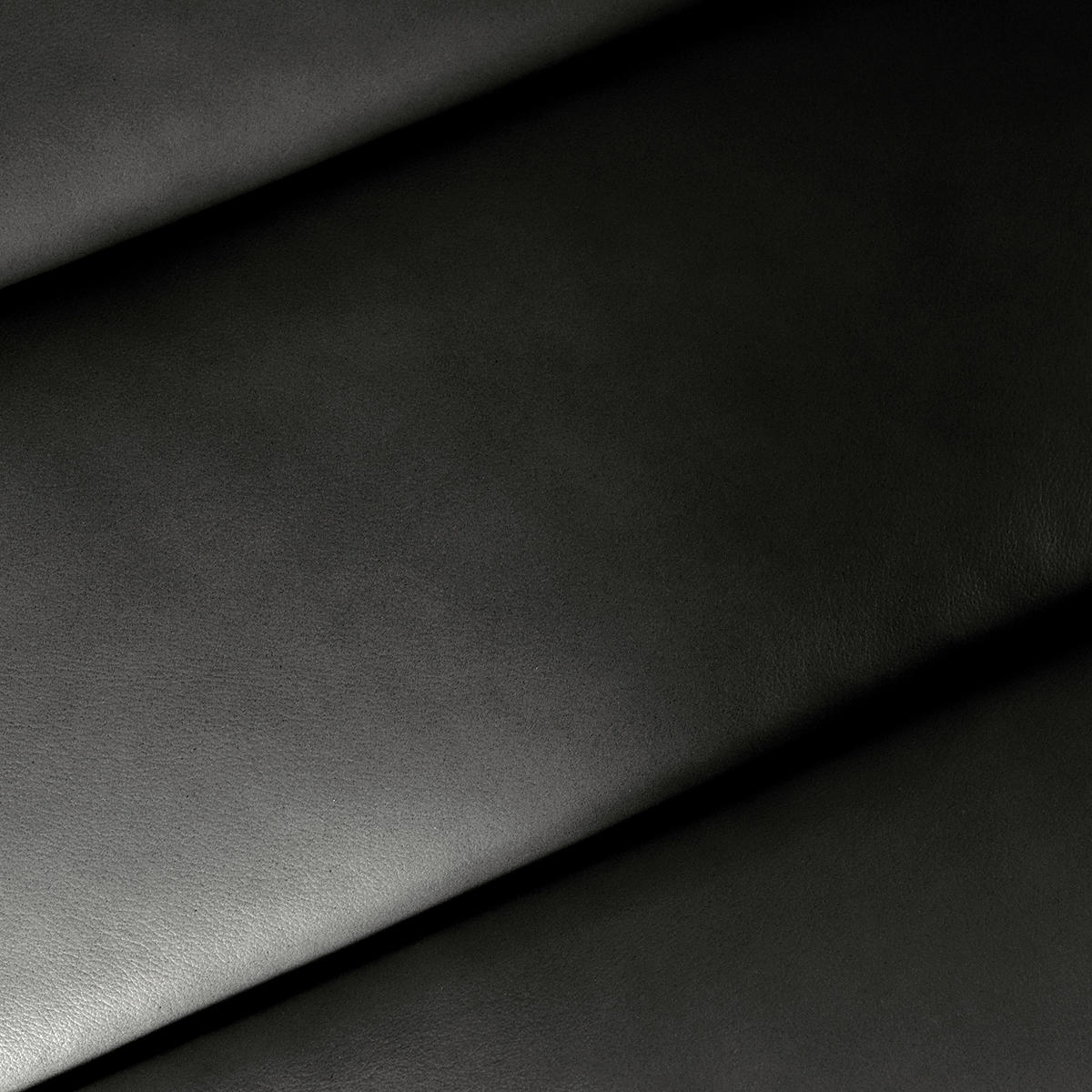 RELAXLIEGE Echtleder Schwarz  - Silberfarben/Schwarz, Design, Leder/Metall (65/65-95/171cm) - Livetastic