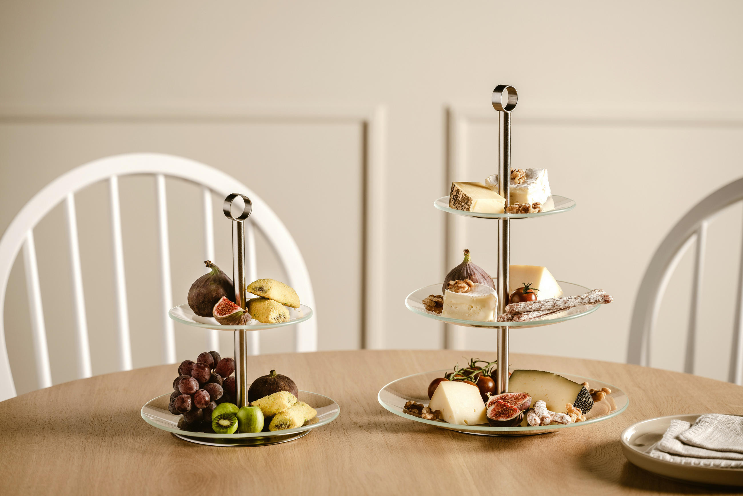 ETAGERE 2-stöckig - Design (20,8/26/20,8cm) - Leonardo
