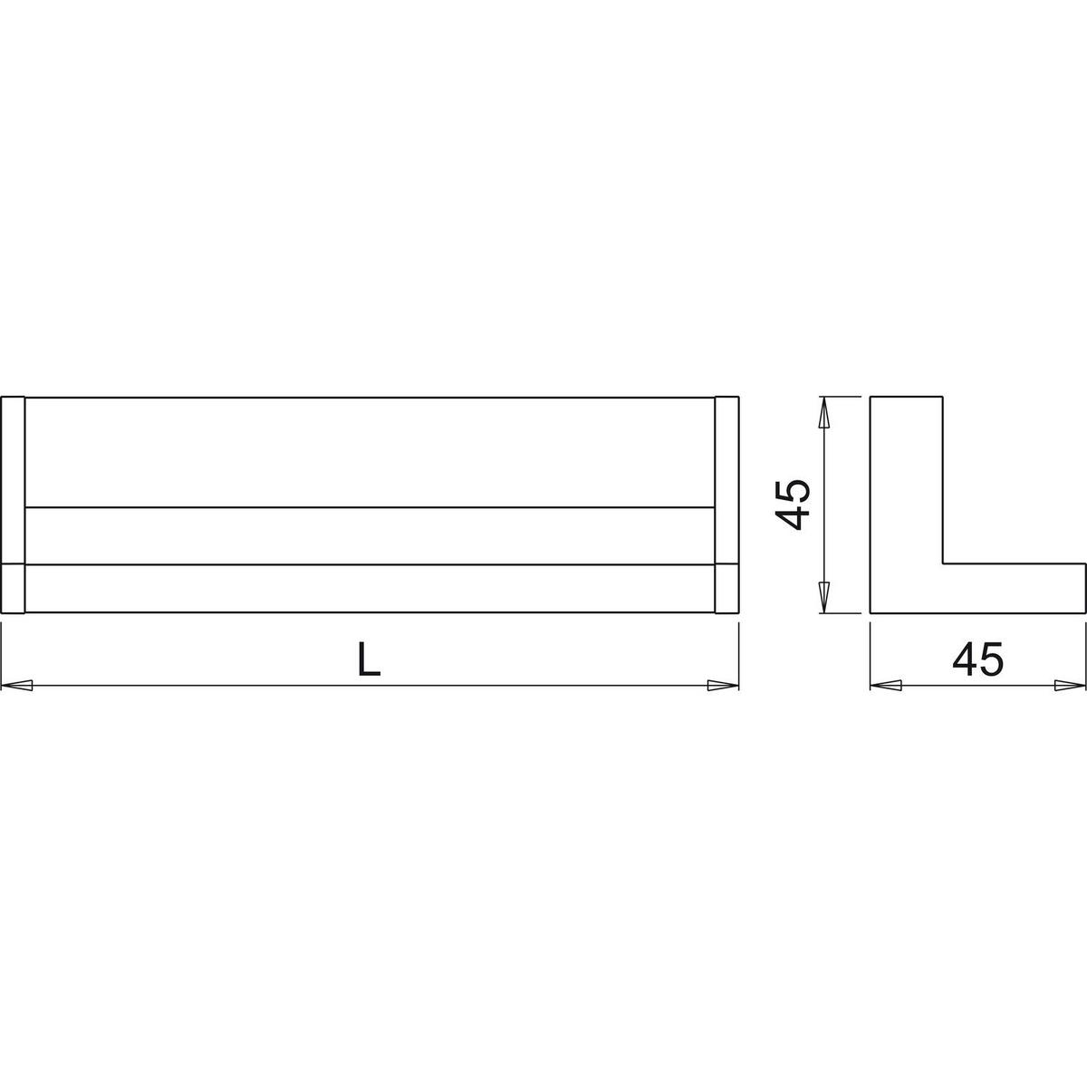 LICHTRELING 200/4,5/4,5 cm  in Schwarz  - Schwarz, Basics, Kunststoff/Metall (200/4,5/4,5cm) - HKT