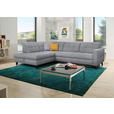 ECKSOFA in Webstoff Grau  216/297 cm  - Schwarz/Grau, Design, Holz/Textil (216/297cm) - Xora