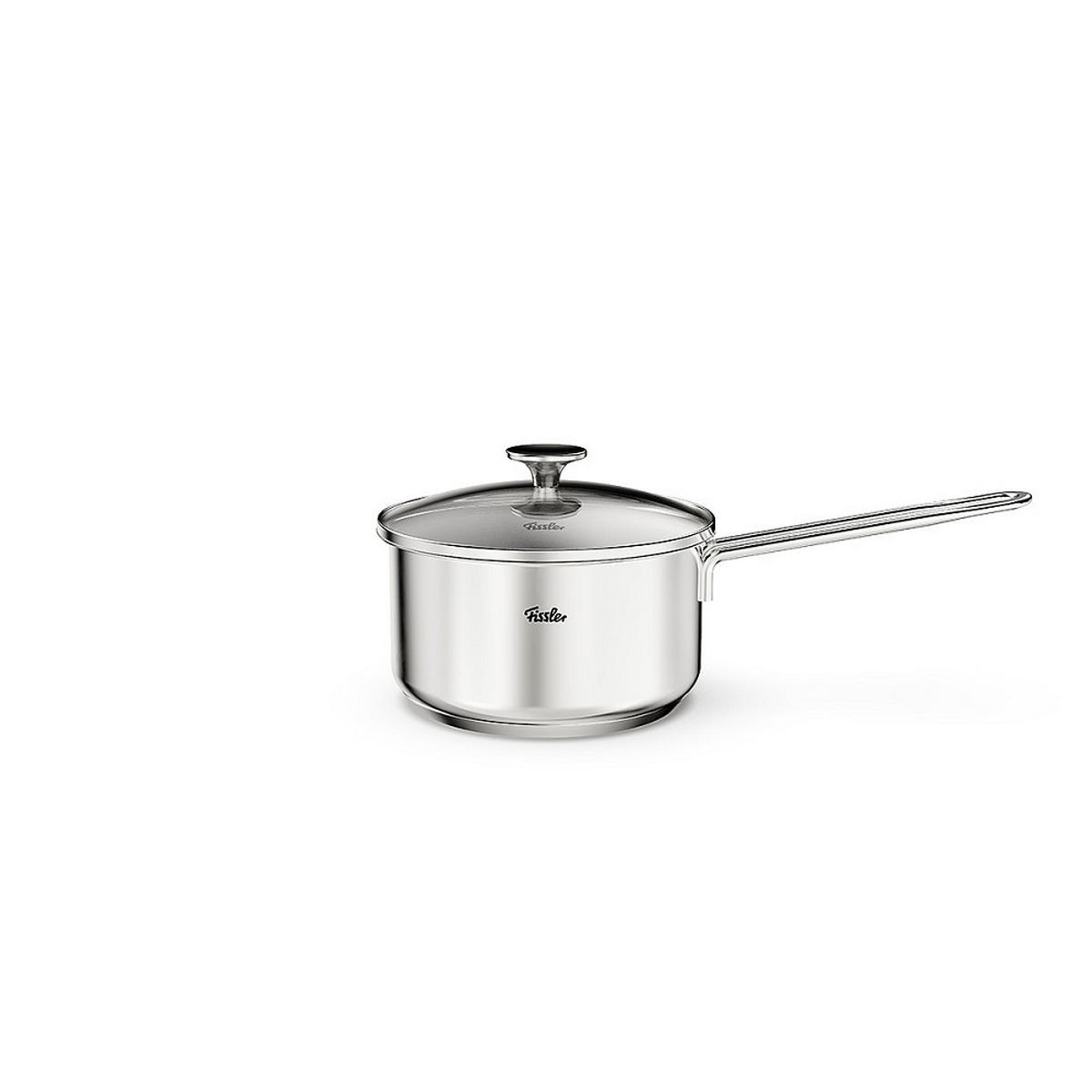 KOCHTOPFSET Leviro 4-teilig  - Edelstahlfarben/Schwarz, Basics, Metall - Fissler