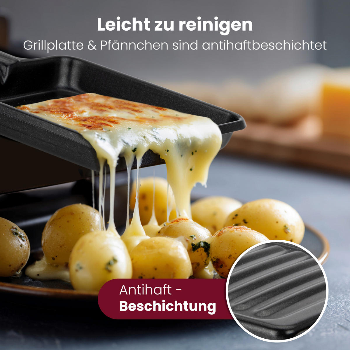 RACLETTE-GRILL  - Edelstahlfarben, Trend, Metall (29,5/10,1/20,6cm) - ProfiCook