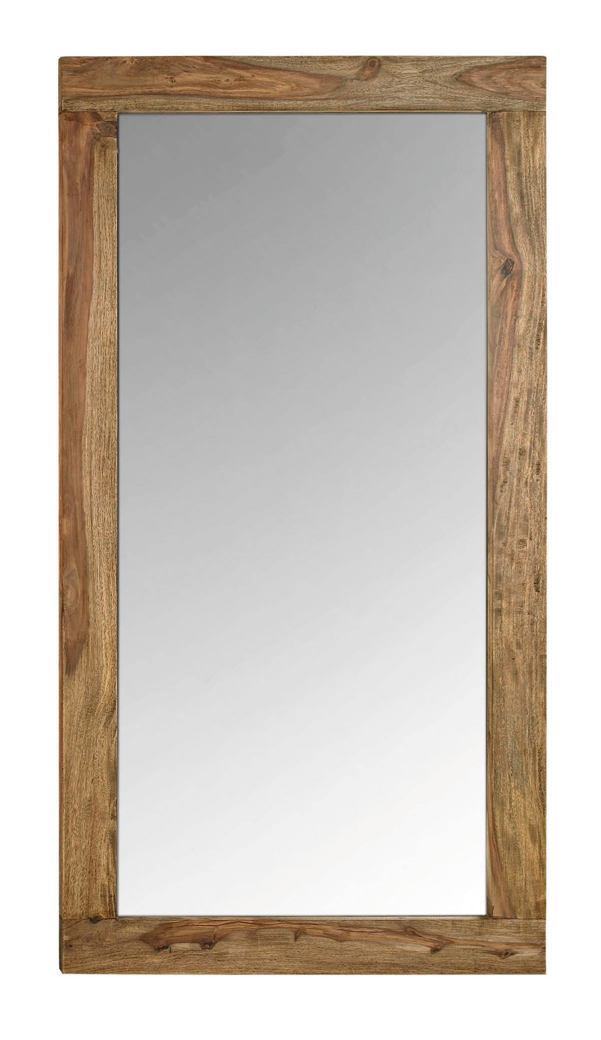 NÁSTENNÉ ZRKADLO 130/70/5 cm  - číra/prírodná farba, Lifestyle, drevo/sklo (130/70/5cm) - Landscape