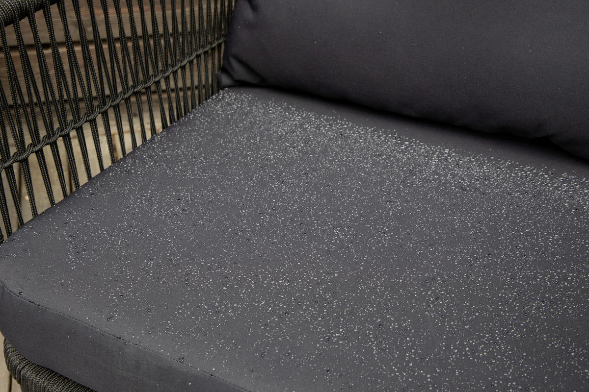 LOUNGEGRUPP 4 delar  - svart, Klassisk, metall/textil - Gardenson