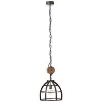 HÄNGELEUCHTE 34/147 cm  - Schwarz, LIFESTYLE, Holz/Metall (34/147cm) - Brilliant