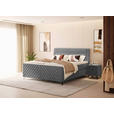 BOXSPRINGBETT 180/200 cm in Grau - Schwarz/Grau, Design, Textil/Metall (180/200cm) - Esposa