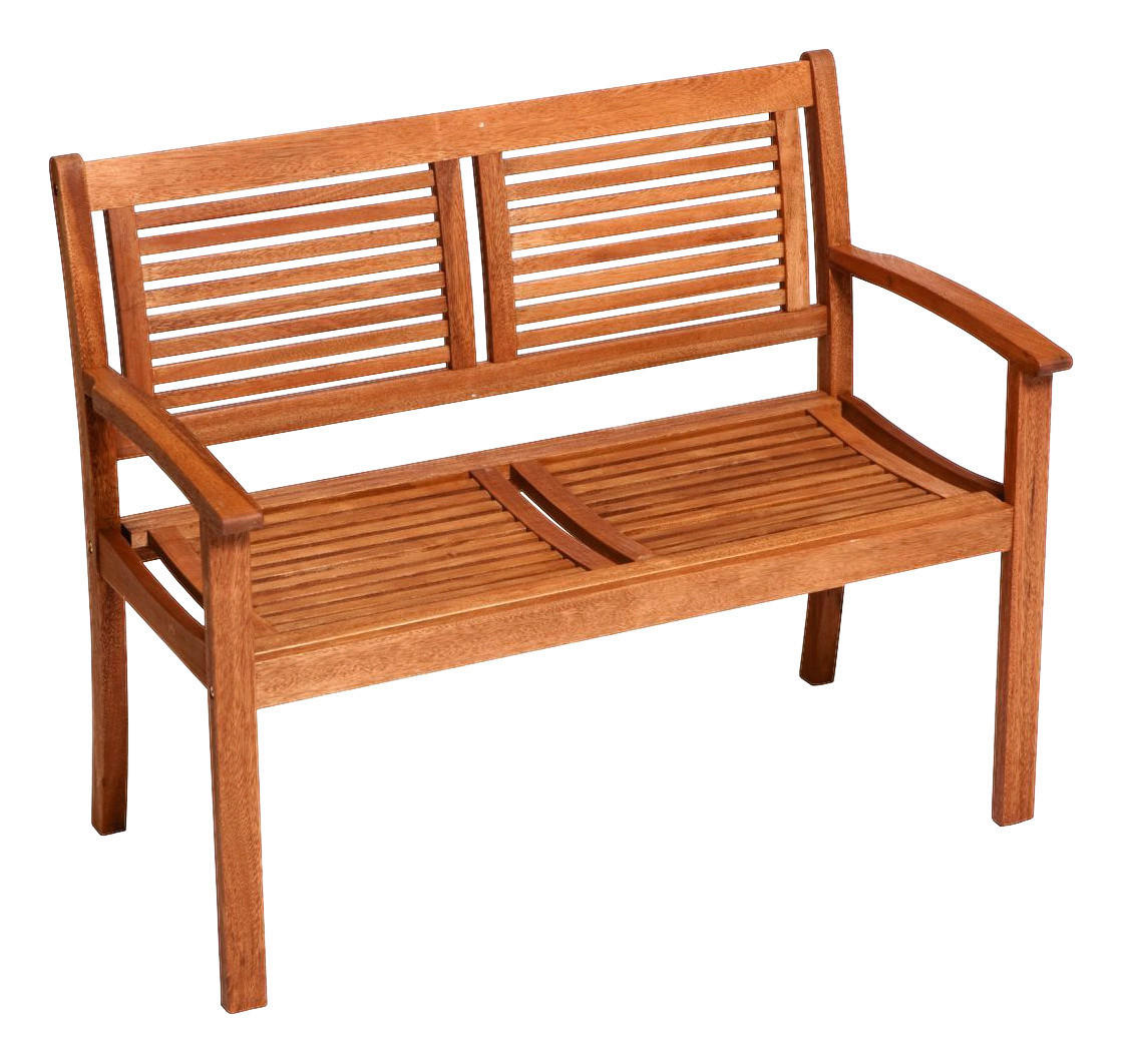 Thumbnail - Gardenson Gartenbank, Natur, Holz, Eukalyptusholz, vollmassiv, 2-Sitzer, 110x90x58 cm, FSC Mix, Gartenmöbel, Gartenbänke