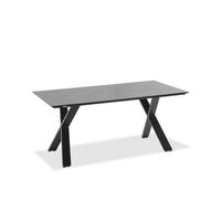 GARTENTISCH Kunststoff Anthrazit, Graphitfarben rechteckig  - Anthrazit/Graphitfarben, Design, Kunststoff/Metall (220/95/76cm)