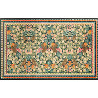 FUßMATTE 75/120 cm Garden Luxe Blue  - Multicolor, Basics, Kunststoff/Textil (75/120cm) - wash+dry