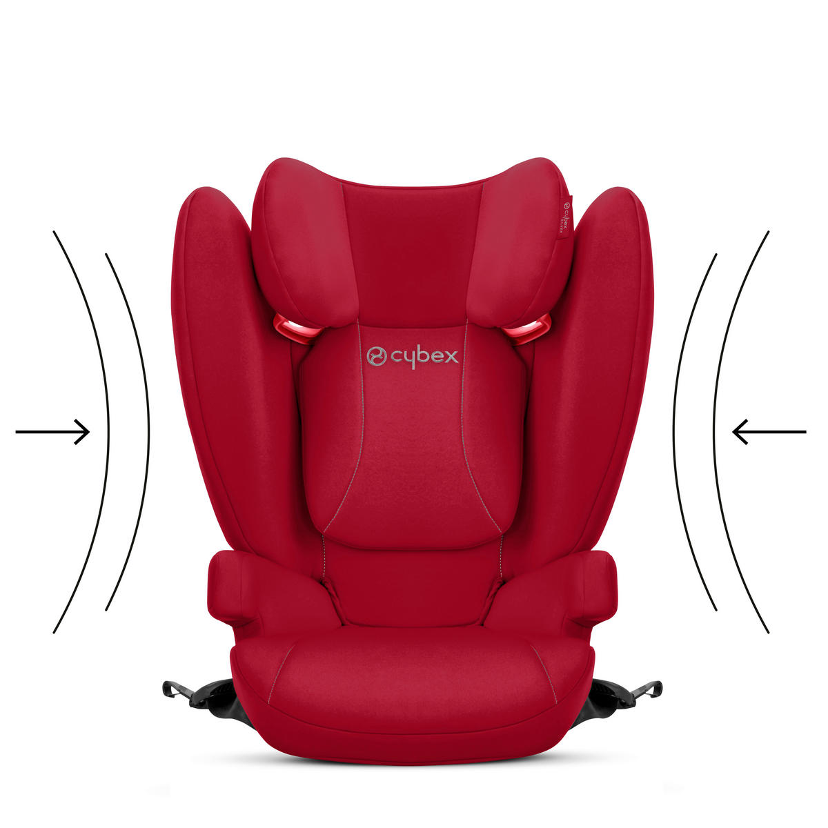 KINDERAUTOSITZ SOLUTION B I-FIX DYNAMIC RED   - Rot, Basics, Kunststoff/Textil (39/52/64cm) - cybex SILVER