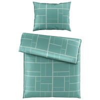 BETTWÄSCHESET Satin 160/210 cm  65 cm/100 cm  - Jadegrün, Konventionell, Textil (160/210cm) - Dieter Knoll