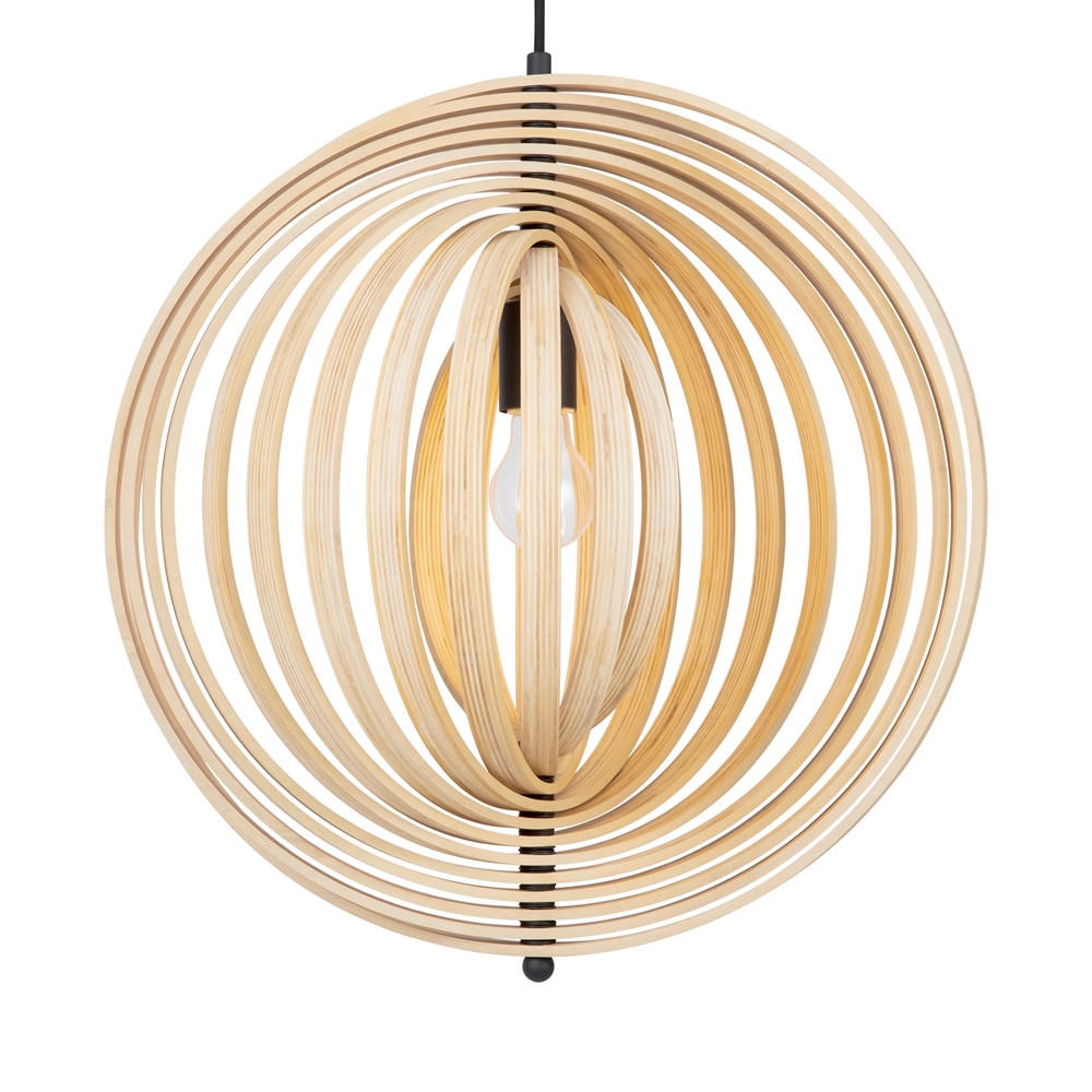 PENDELLEUCHTE 50/62,5 cm    - Beige/Schwarz, Modern, Holz/Metall (50/62,5cm) - MAYTONI