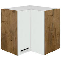 ECKOBERSCHRANK 60/54,8/32 cm  - Eichefarben/Magnolie, KONVENTIONELL, Holzwerkstoff/Metall (60/54,8/32cm) - FlexWell
