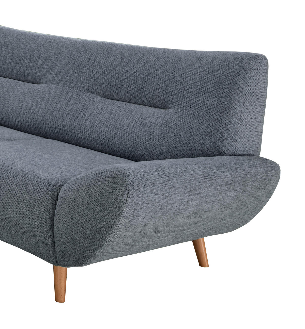 3-SITZER-SOFA in Chenille Hellblau  - Wildeiche/Hellblau, MODERN, Holz/Textil (205/81/90cm) - MID.YOU