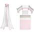 GITTERBETTSET 4-teilig Prinzessin - Rosa/Weiß, Basics, Textil GITTERBETTSET 4-teilig Prinzessin - Rosa/Weiß, Basics, Textil