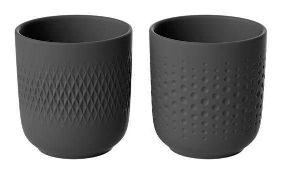 TASSENSET 2-teilig  - Schwarz, Basics, Keramik (24,2/13,8/9,9cm) - Villeroy & Boch