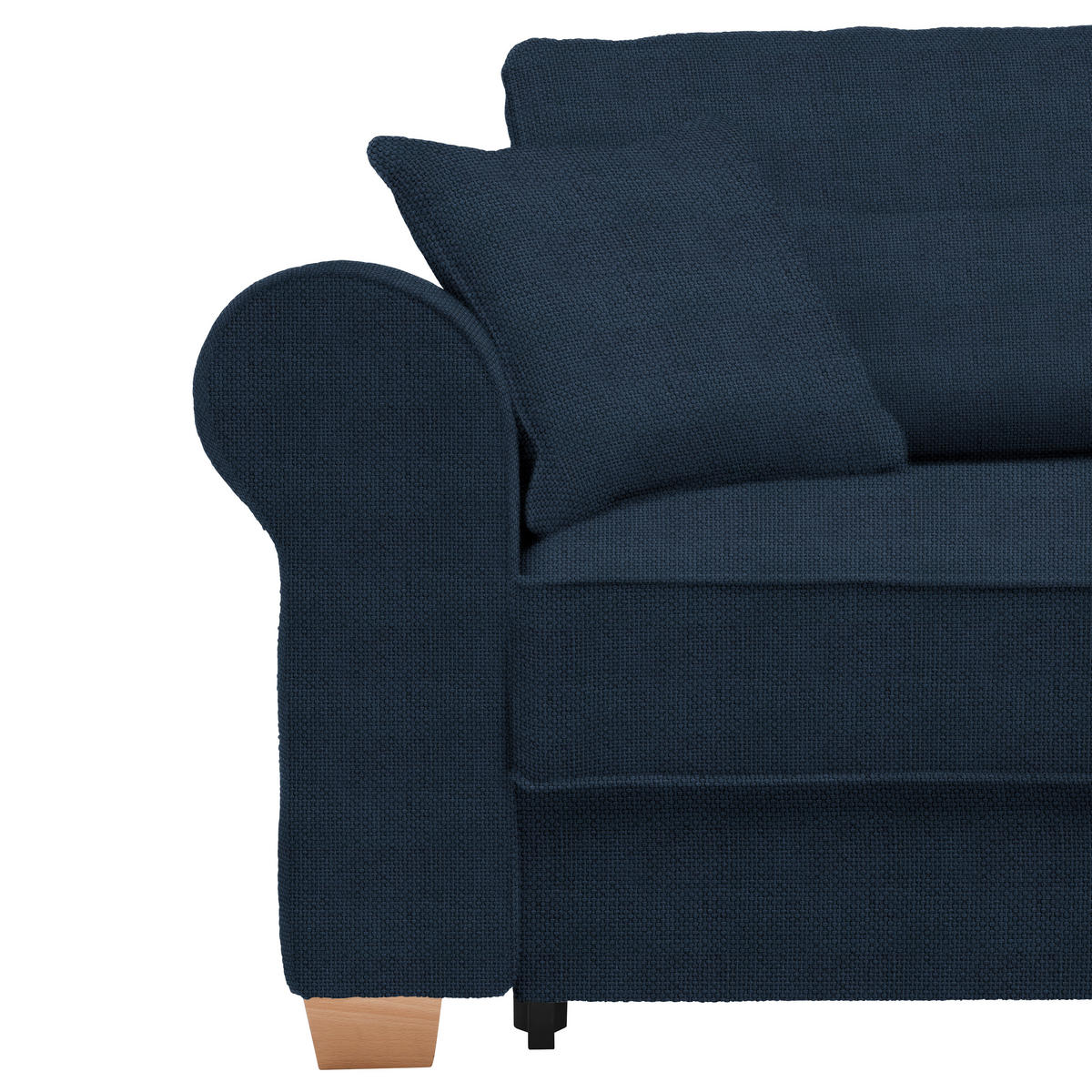HÖRNSOFFA i mörkblå  - mörkblå, Modern, trämaterial/trä (255/185cm) - MID.YOU