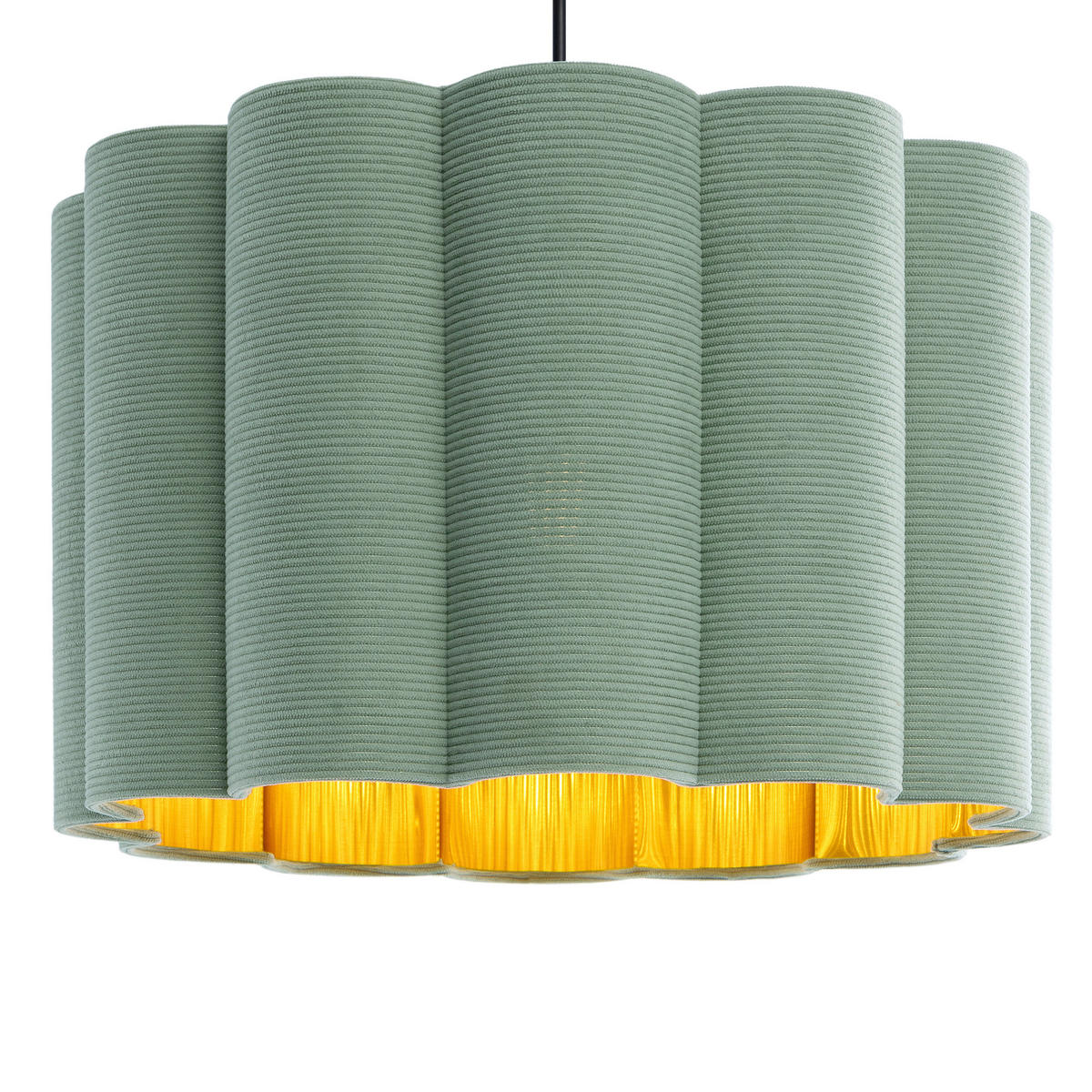 HÄNGELEUCHTE 40/120 cm  - Schwarz/Grün, Trend, Kunststoff/Textil (40/120cm) - Novel