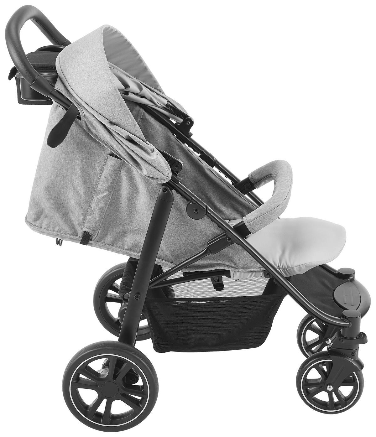 BUGGY Eezefold DLX Lunar  - Schwarz/Grau, Basics, Textil/Metall (59,4/103/93cm) - Graco