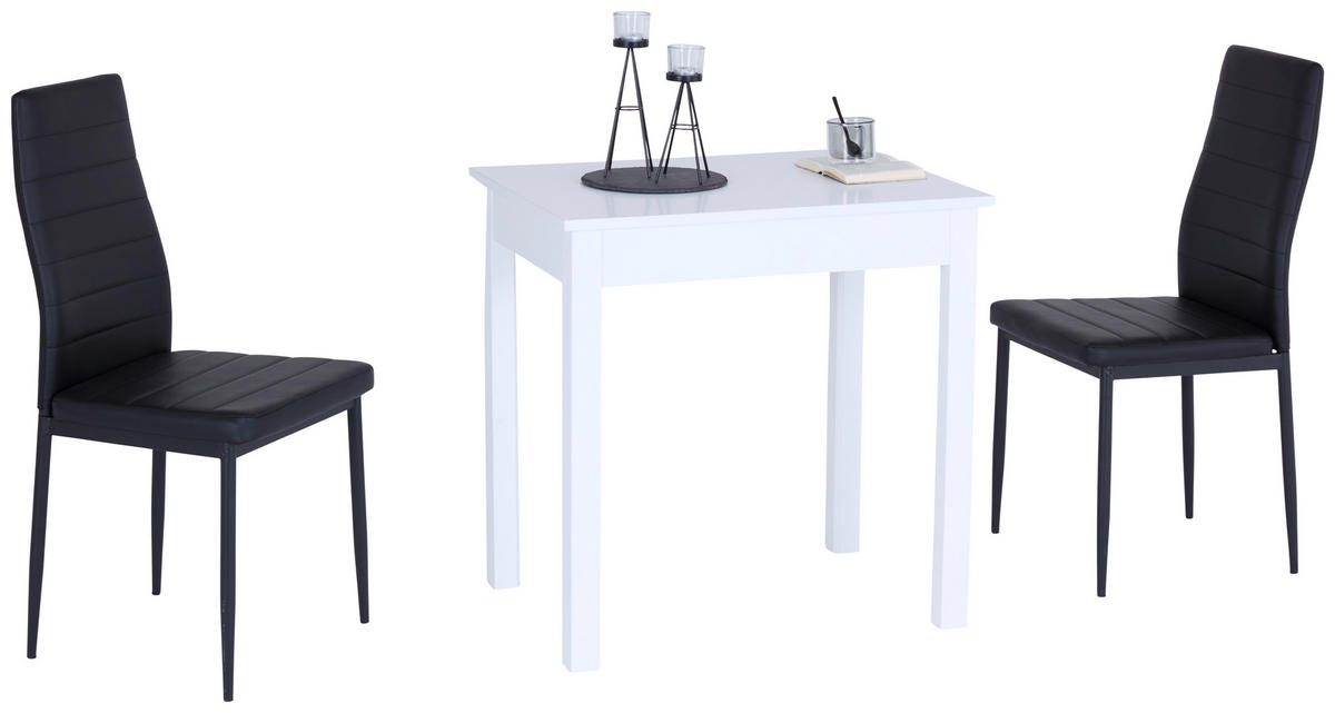 ESSTISCH in Holzwerkstoff  - Weiß, KONVENTIONELL, Holzwerkstoff (75/76/55cm) - home24