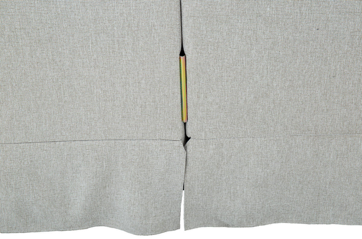 ECKSOFA Leinenoptik Beige  - Beige/Schwarz, Design, Kunststoff/Textil (152,5/225,5cm) - Livetastic