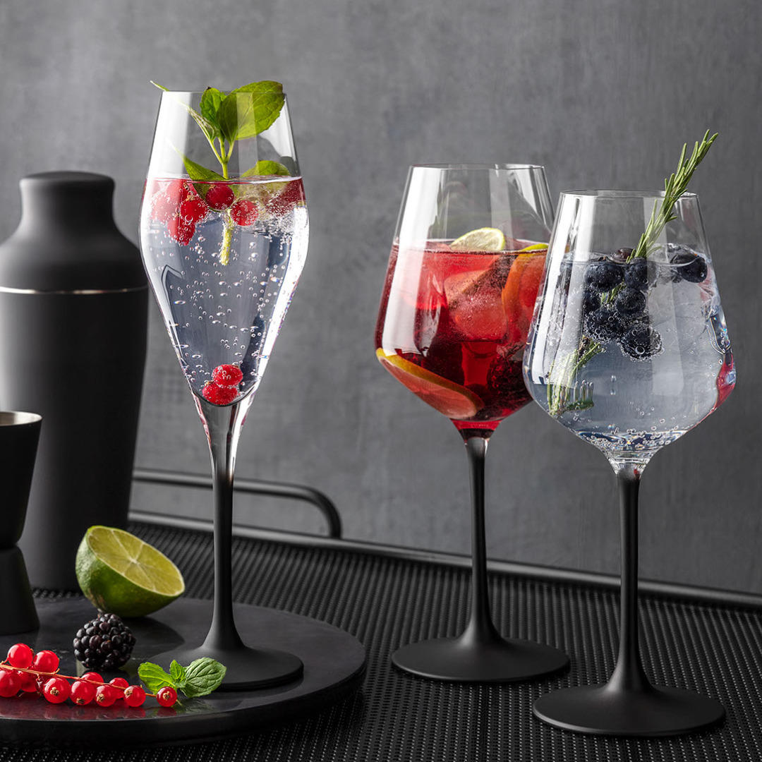 GLÄSERSET Manufacture Rock  4-teilig  - Klar, Design, Glas (470ml) - Villeroy & Boch