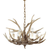 HÄNGELEUCHTE 67/65/130 cm  - Braun, Natur, Kunststoff/Metall (67/65/130cm) - Ideal Lux