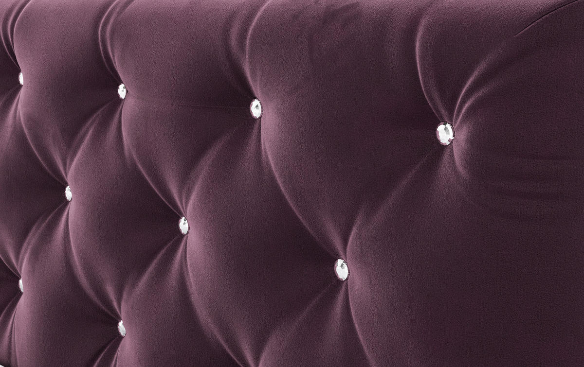 BOXSPRINGBETT 140/200 cm  in Violett  - Violett/Schwarz, Holzwerkstoff/Textil (140/200cm) - MID.YOU