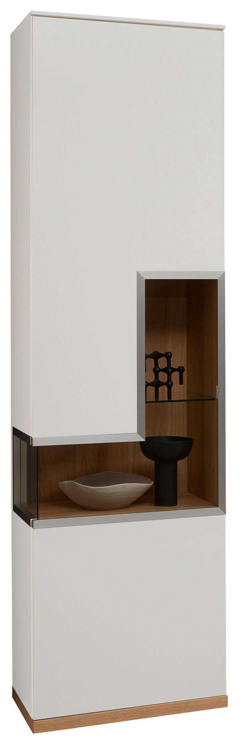 Dieter Knoll Vitrine Weiß, 60x218x42 cm