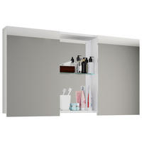 SPIEGELSCHRANK 112/59/12 cm  - Weiß, MODERN, Holzwerkstoff (112/59/12cm) - MID.YOU