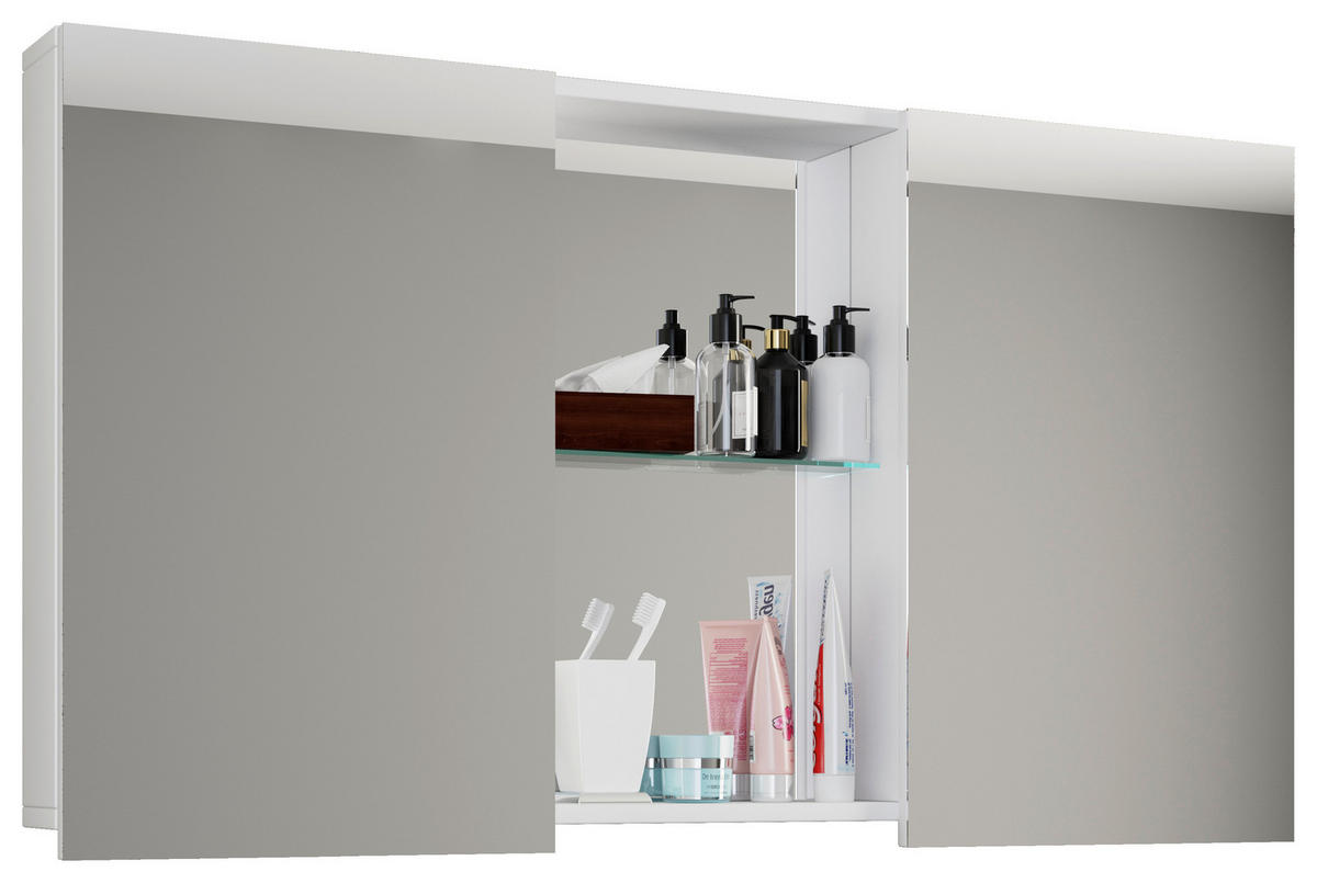 SPIEGELSCHRANK 112/59/12 cm  - Weiß, MODERN, Holzwerkstoff (112/59/12cm) - MID.YOU