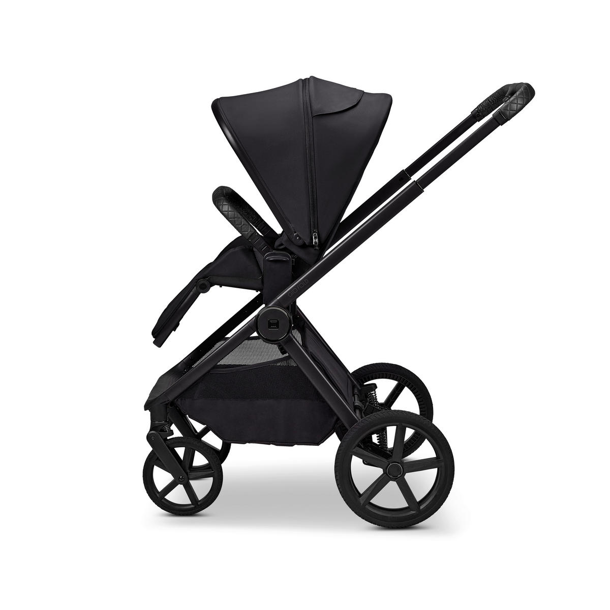 KINDERWAGENSET  GIO FOLD ETPU SET  onyx  - Schwarz, Basics, Textil/Metall (120/58/92cm) - Moon Edition