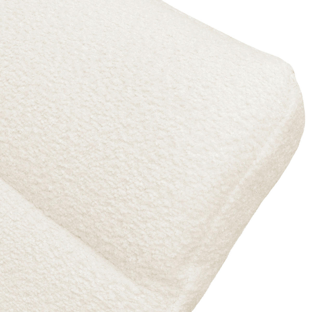 RELAXLIEGE SWING Bouclé Weiß  - Silberfarben/Weiß, Design, Textil/Metall (65/65-95/171cm) - Livetastic