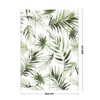 FOTOTAPETE - Weiß/Grün, Basics, Papier/Kunststoff (200/280cm)